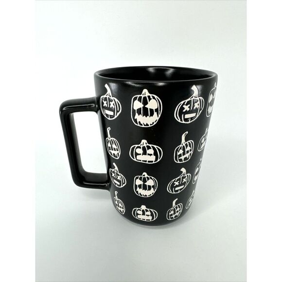 MRKT Market Finds Jack‎ O'Lantern Halloween Black Coffee Mug Pumpkin - Picture 2 of 6